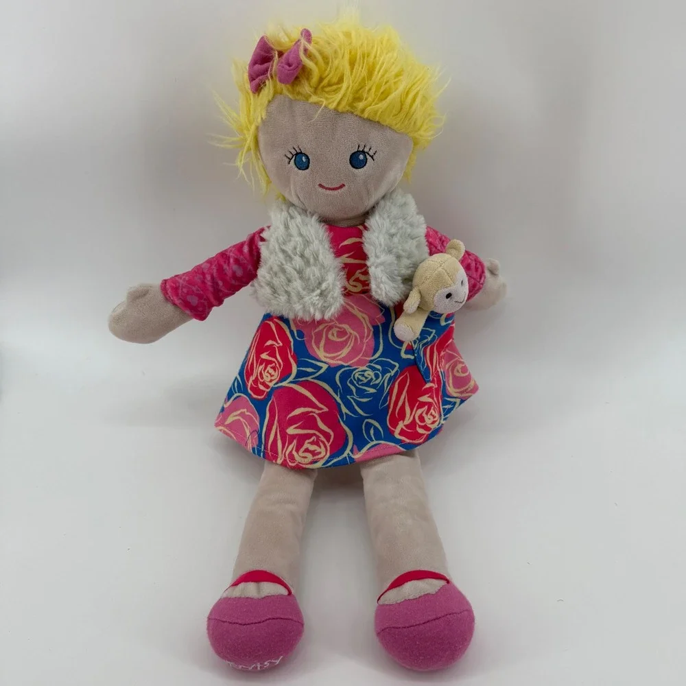 Scentsy Buddy‎ Plush Sierra Doll Yellow Hair Dress Lamb Friend Stuffed Toy